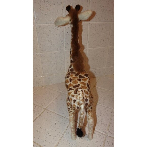 Handmade Needle Felting Giraffe wool roving handcrafted needle felted animal - Picture 9 of 10